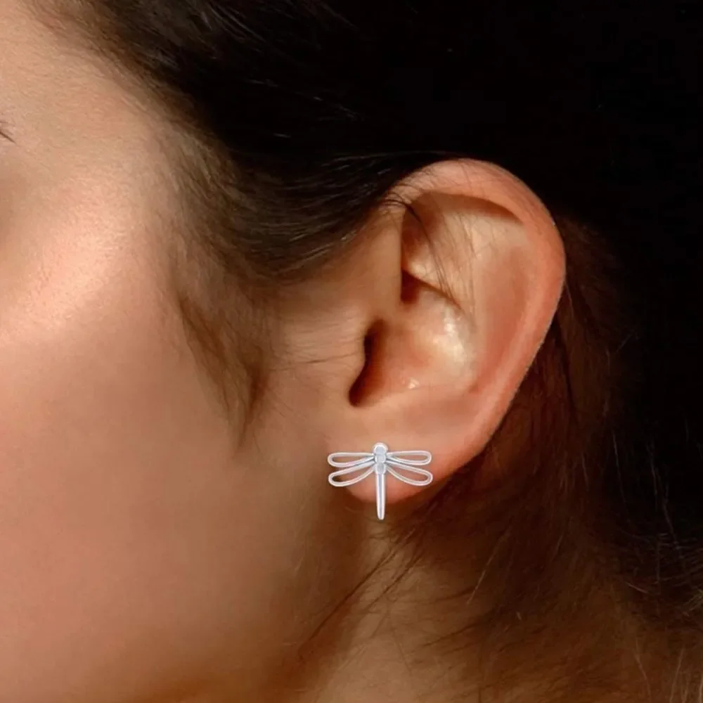 Mulan Dragonfly Earrings - Picture 8 of 8